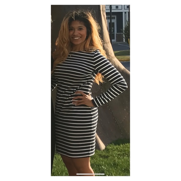 Mk striped long sleeve dress midi - Picture 2 of 2